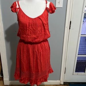 Orange/red/salmon color dress size small from the brand Heartloom